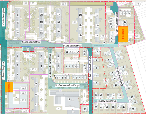 Verortung Spielplätze